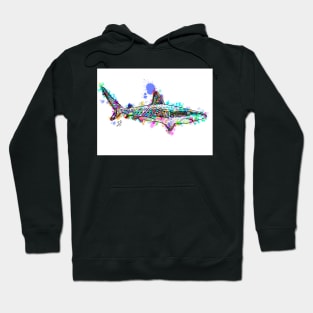 WATERCOLOR SHARK Hoodie